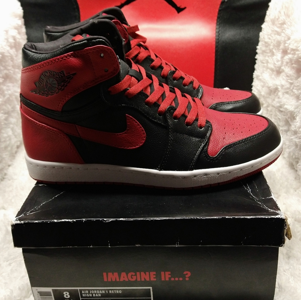 Brand new Air Jordan Retro 1 ban men's size 8